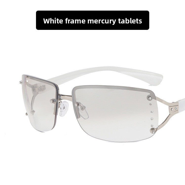 Diamond Encrusted Vintage Square Sunglasses