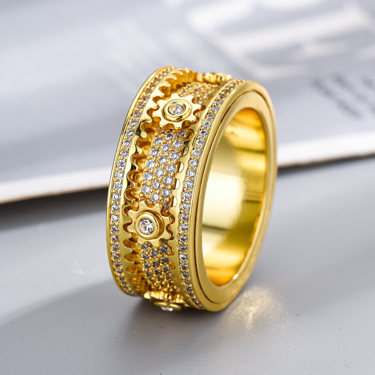 Diamond Gear Ring
