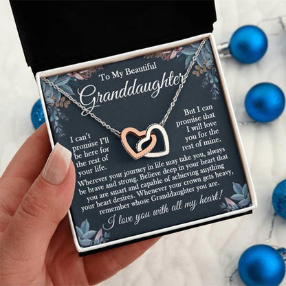Diamond Heart Double Ring Necklace