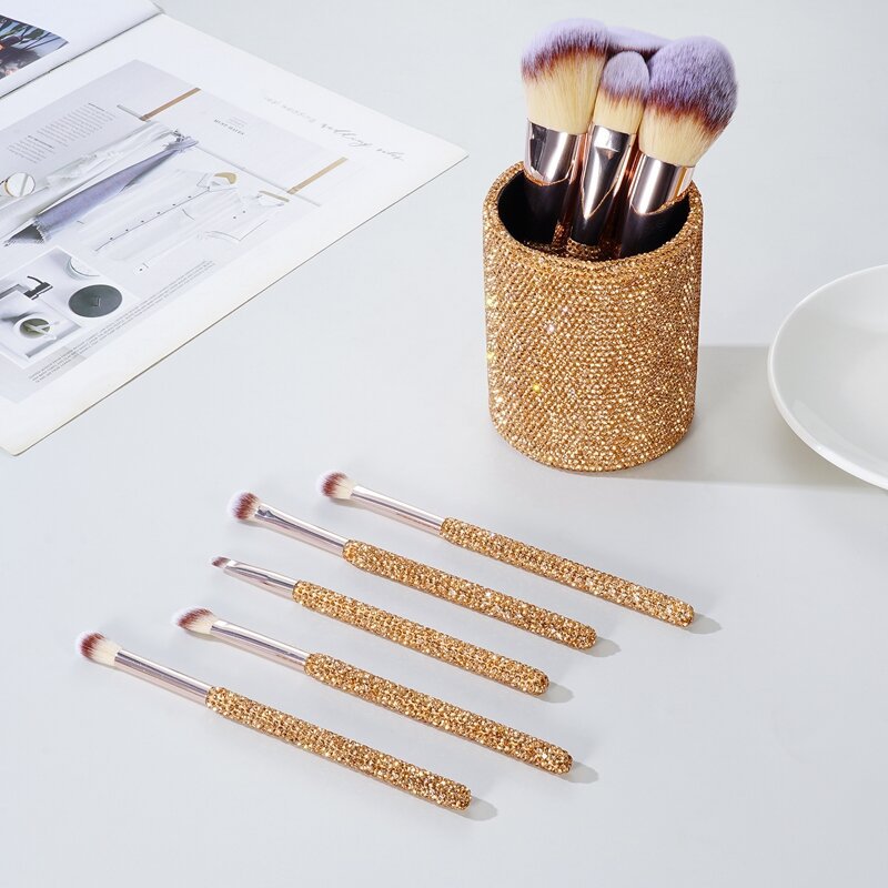 Diamond Makeup Brush Set 9 Piece