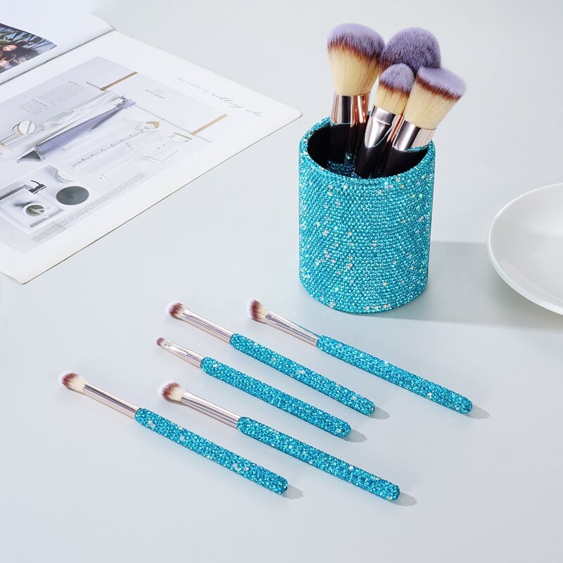 Diamond Makeup Brush Set 9 Piece
