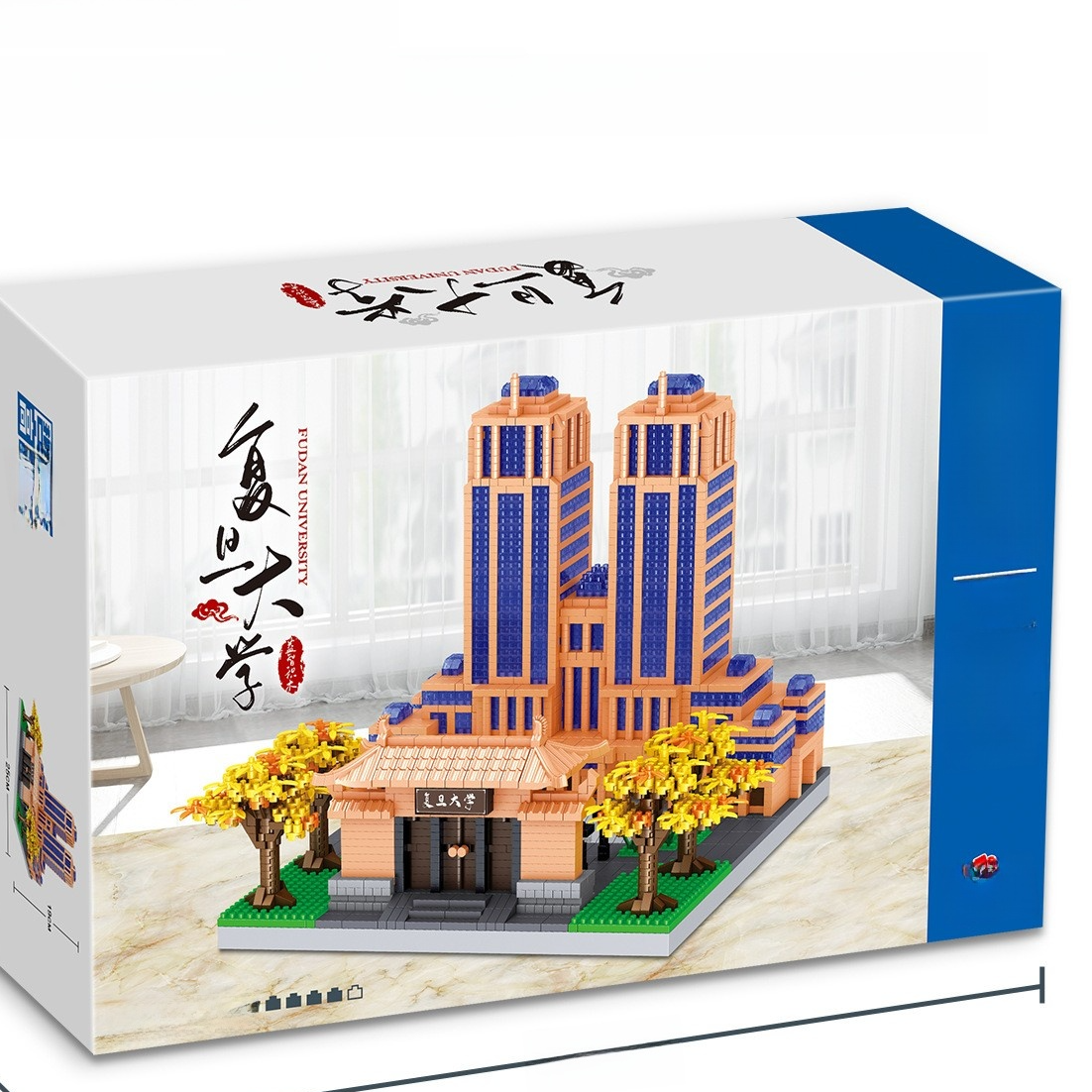 Diamond Particles Architectural Building Blocks Set