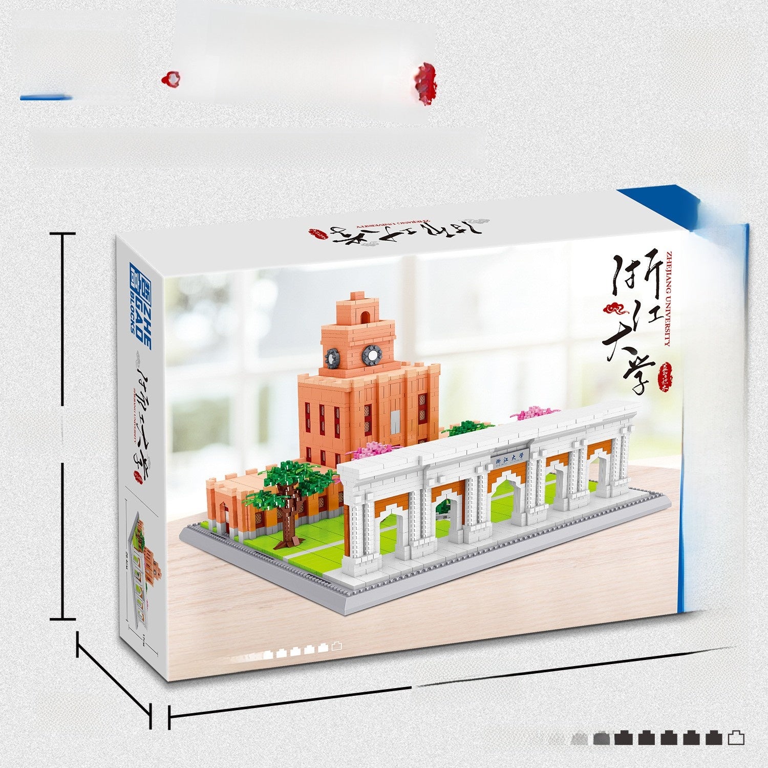 Diamond Particles Architectural Building Blocks Set