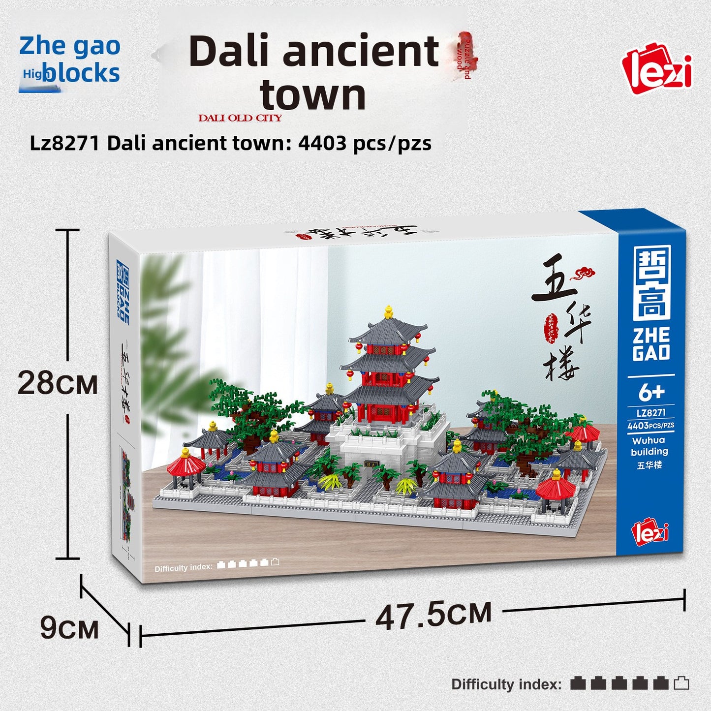 Diamond Particles Architectural Building Blocks Set