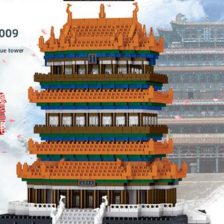 Diamond Particles Architectural Building Blocks Set