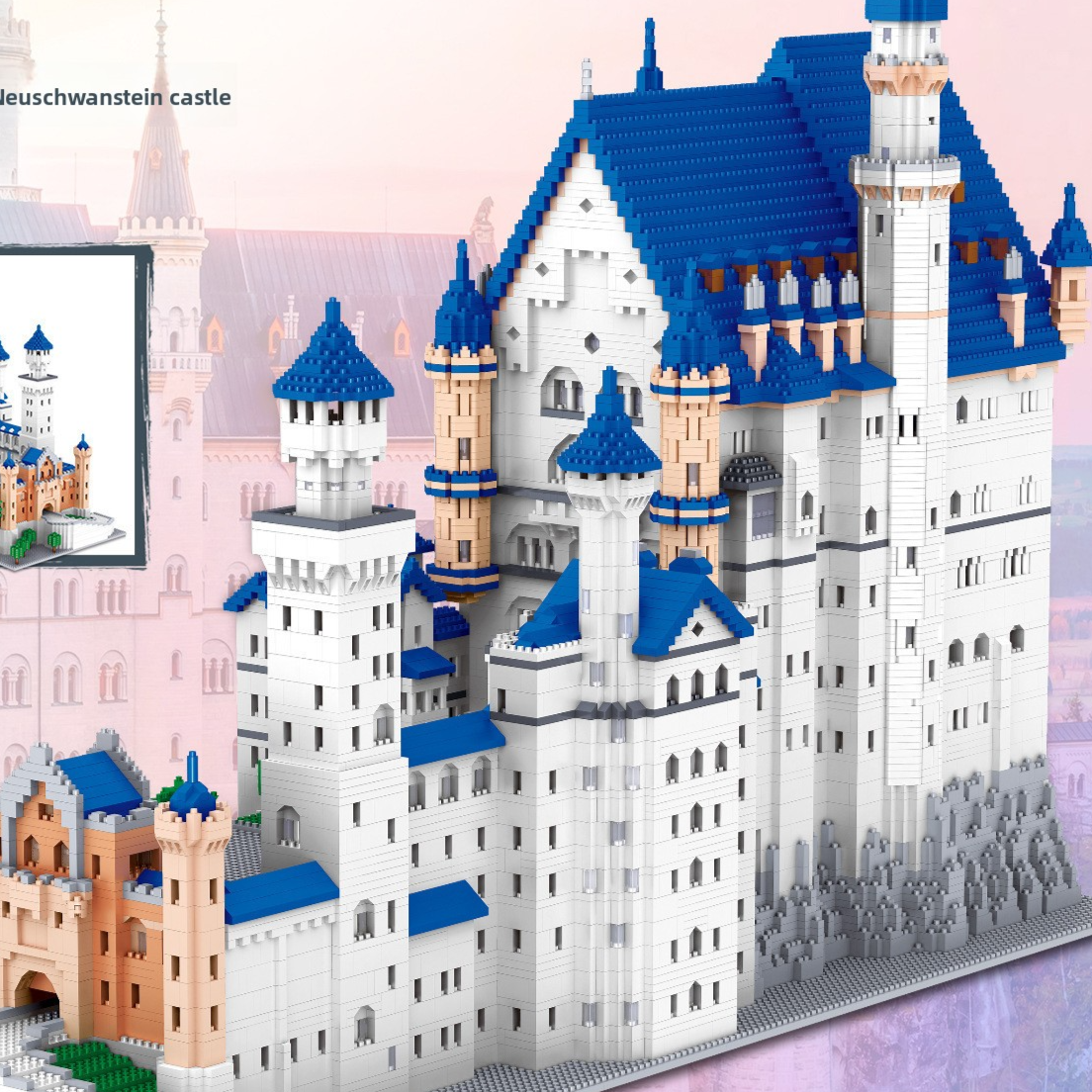 Diamond Particles Architectural Building Blocks Set