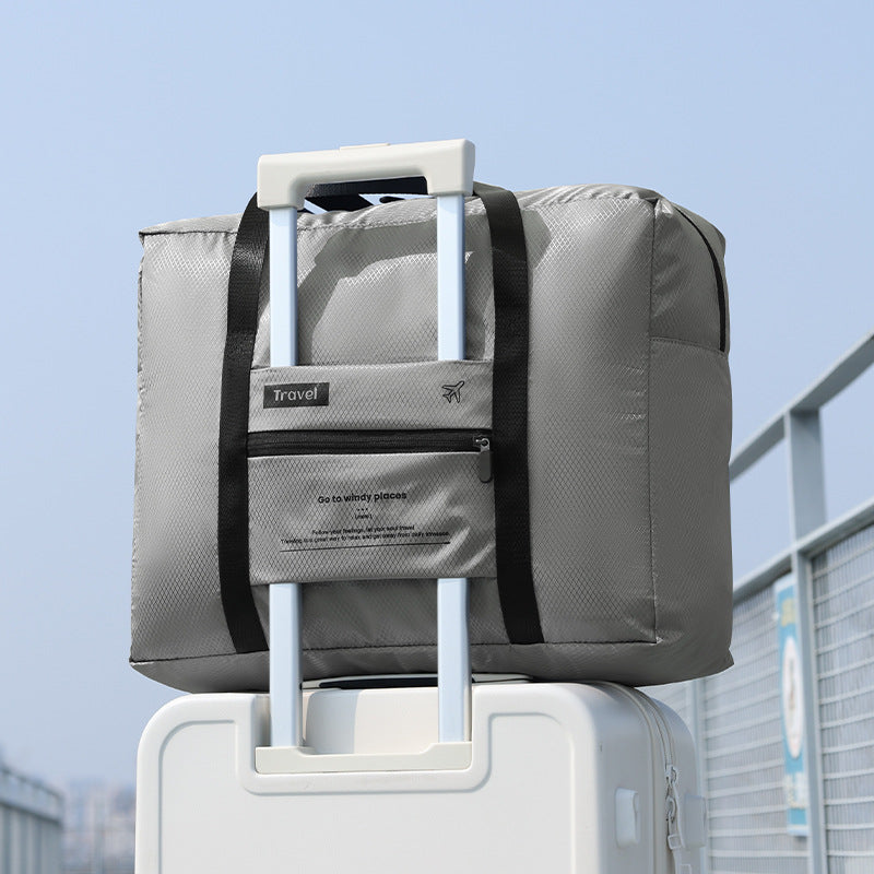 Diamond Pattern Foldable Travel Duffel Bag