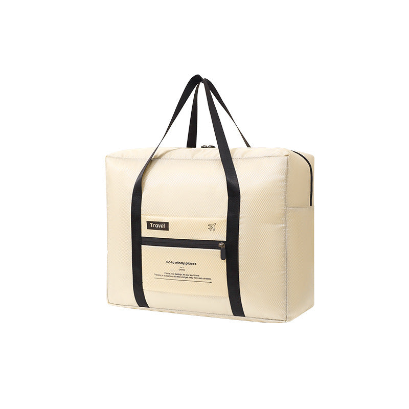 Diamond Pattern Foldable Travel Duffel Bag