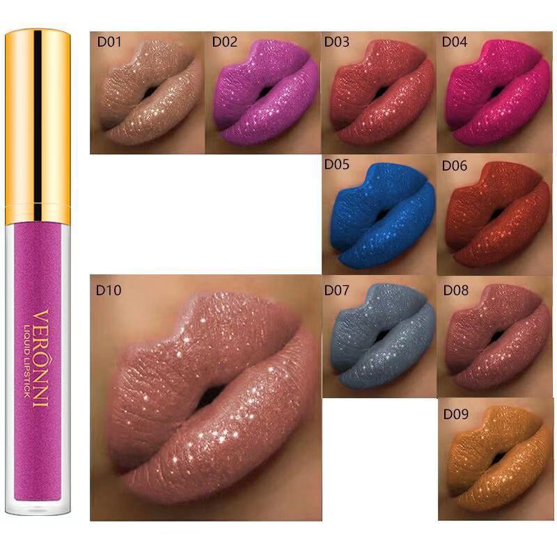 Diamond Pearlescent Matte Metallic Lip Gloss
