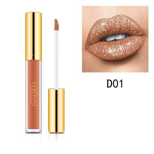 Diamond Pearlescent Matte Metallic Lip Gloss