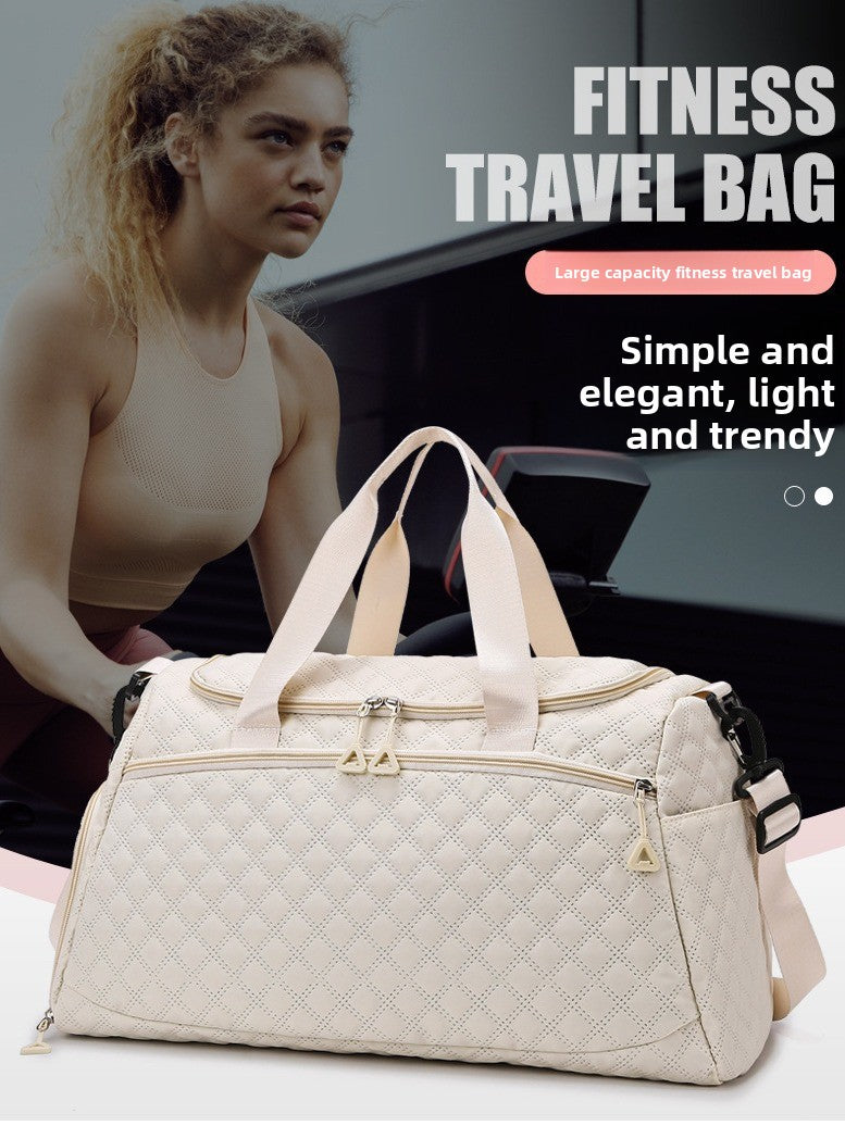 Diamond-shaped large-capacity fitness bag for exercise