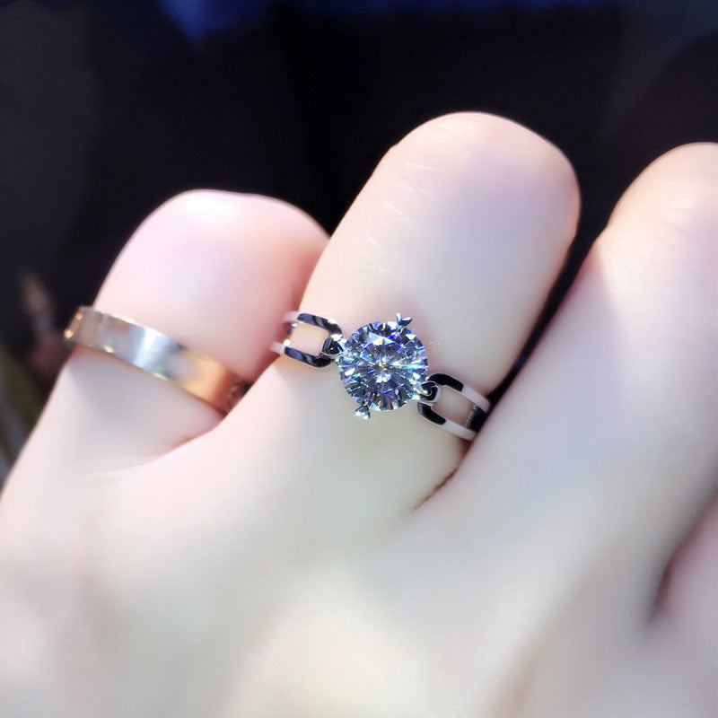 Diamond Simulant Ring