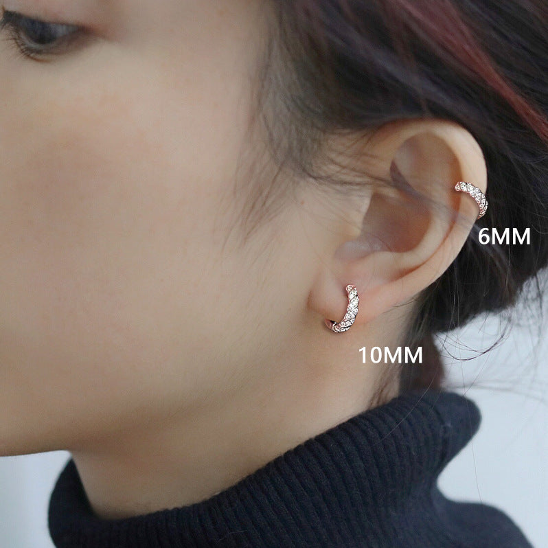 Diamond Sterling Silver Earrings