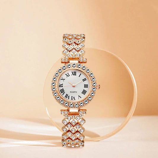 Diamond-studded ladies' watch