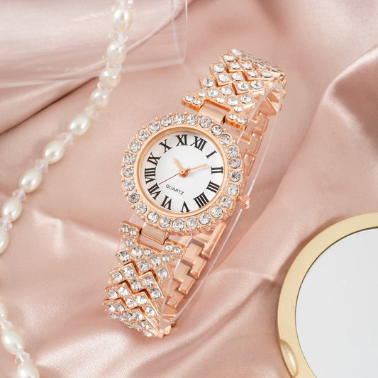 Diamond-studded ladies' watch