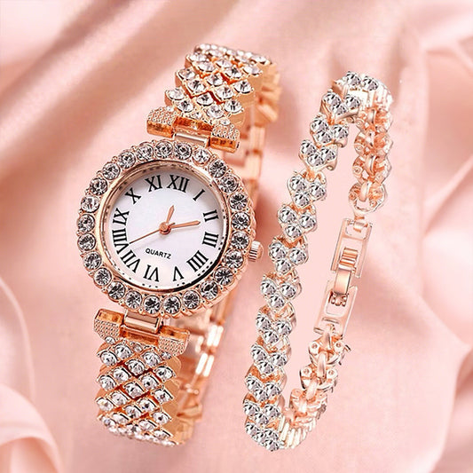 Diamond-studded ladies' watch