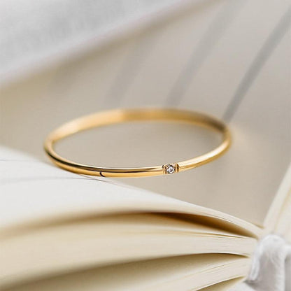 Diamond-studded ring