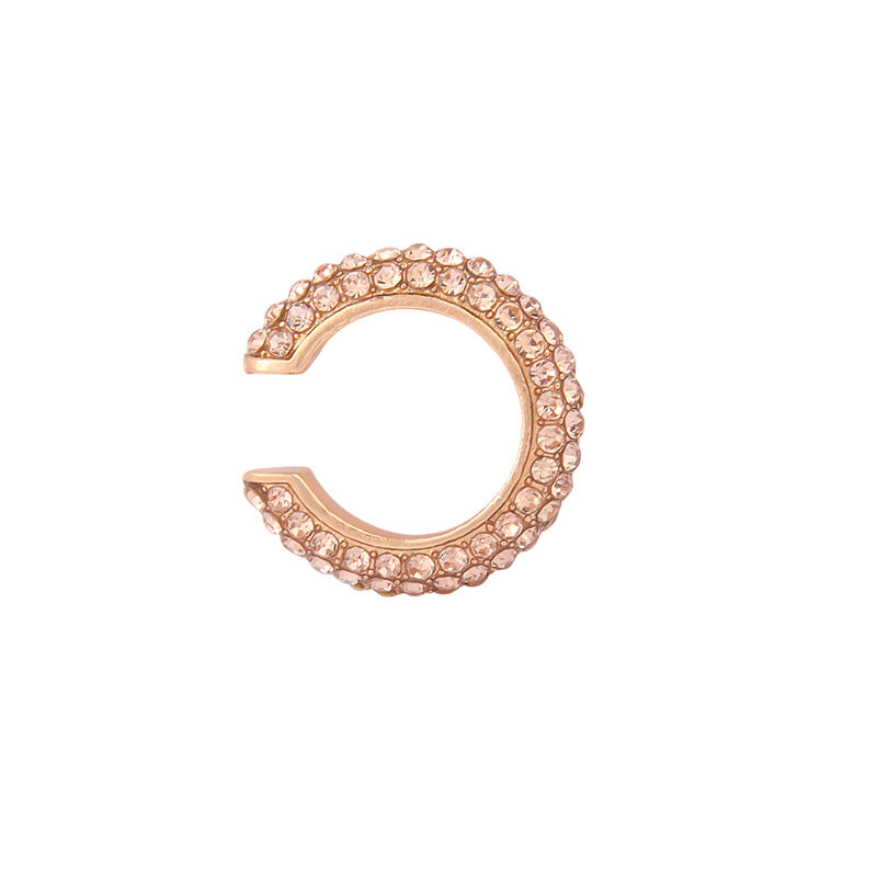 Diamond-studded vintage earrings