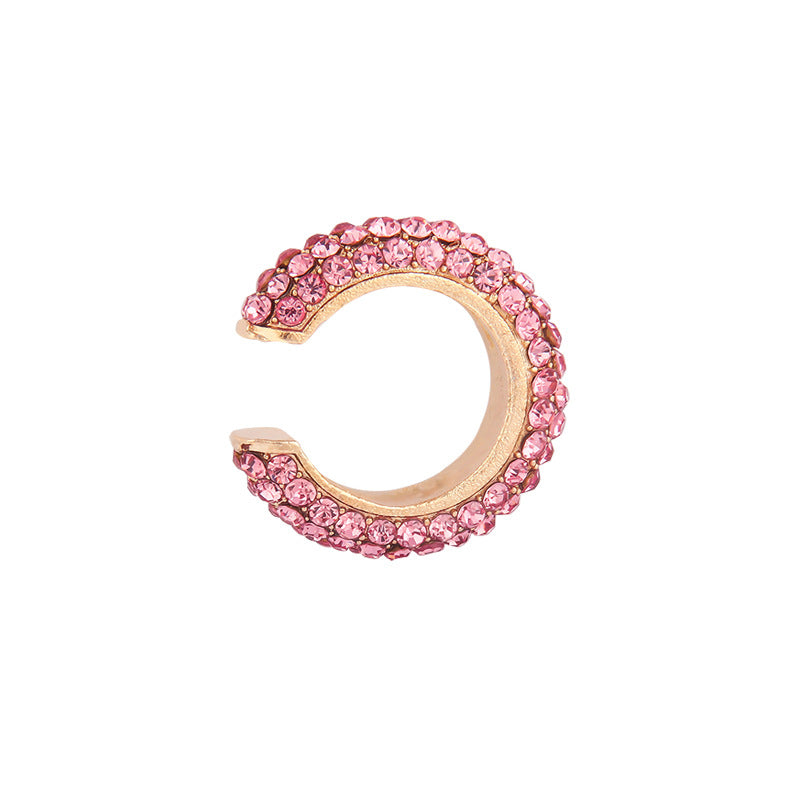 Diamond-studded vintage earrings
