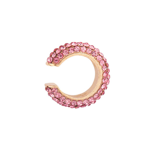 Diamond-studded vintage earrings