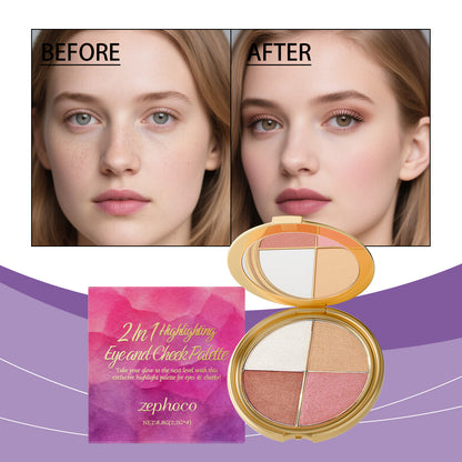 Diamond Texture Eyeshadow Blush Palette