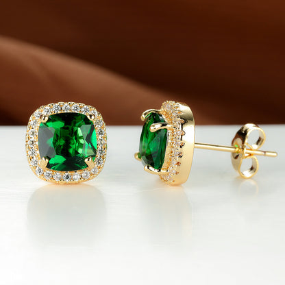 Diamond Zircon Ear Studs