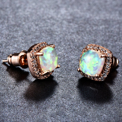 Diamond Zircon Ear Studs