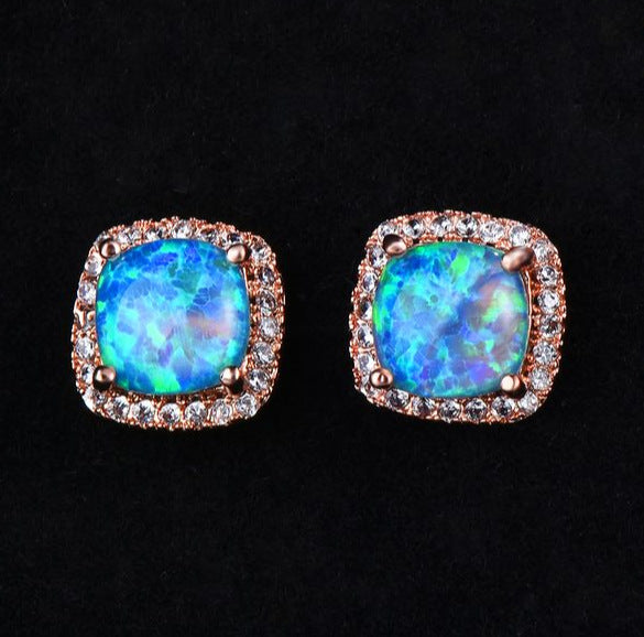 Diamond Zircon Ear Studs