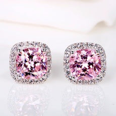 Diamond Zircon Ear Studs