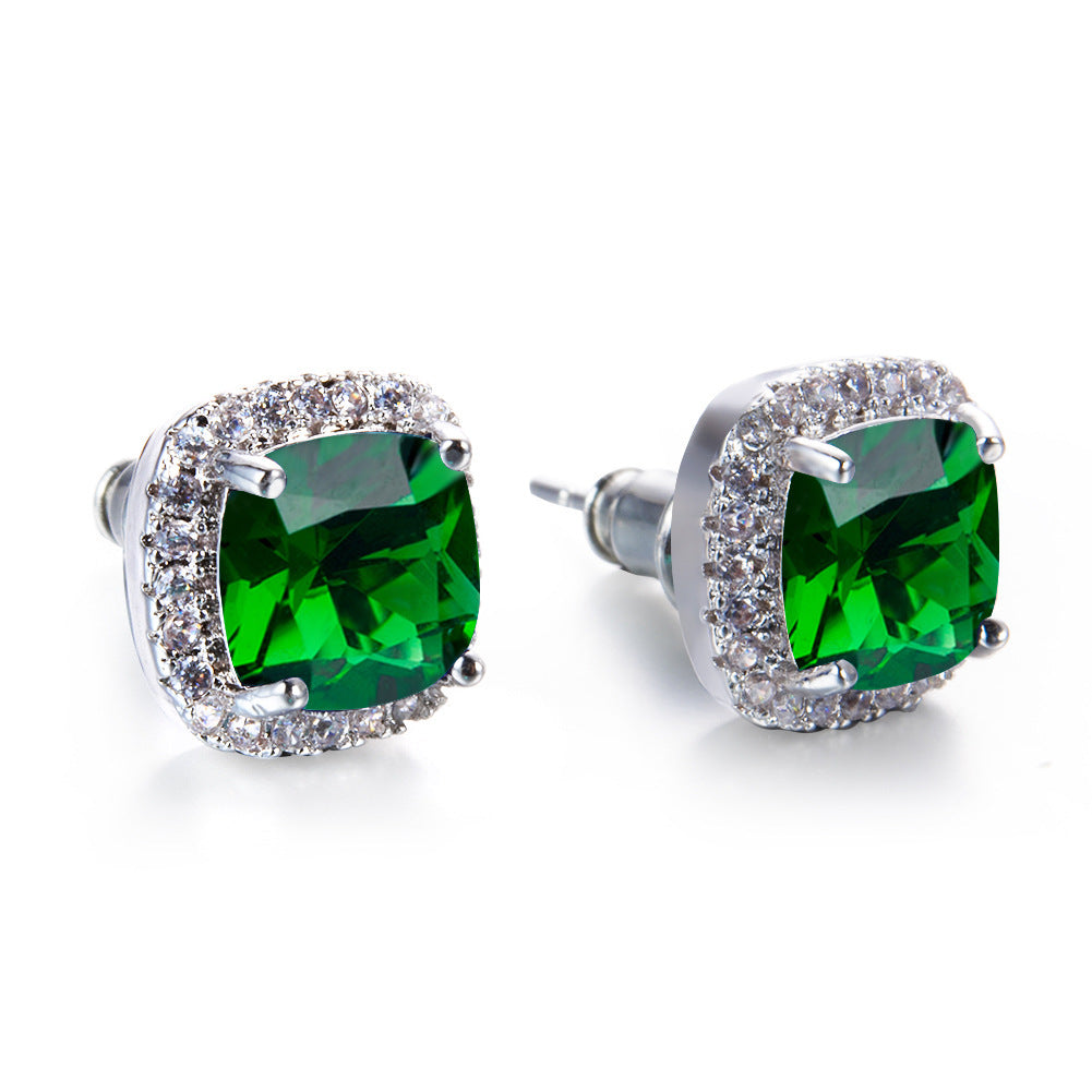 Diamond Zircon Ear Studs