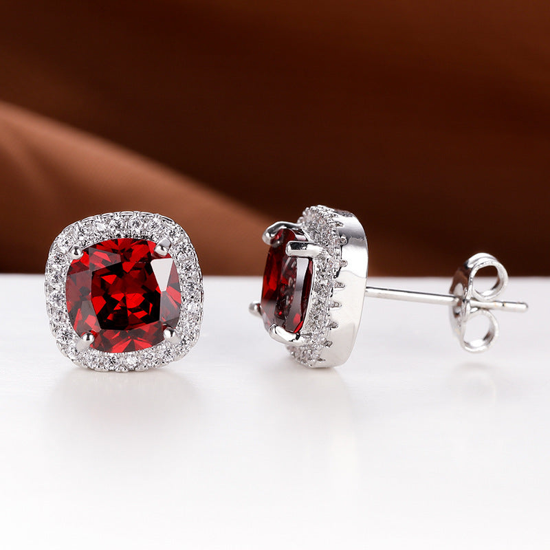 Diamond Zircon Ear Studs