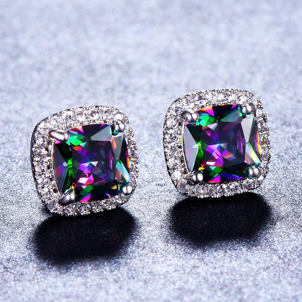 Diamond Zircon Ear Studs
