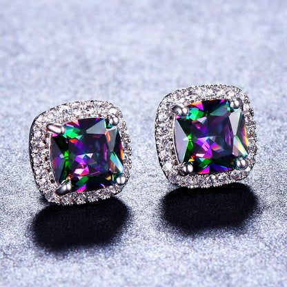 Diamond Zircon Ear Studs