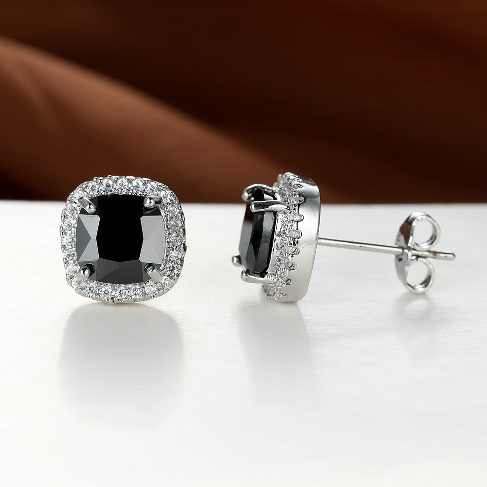 Diamond Zircon Ear Studs