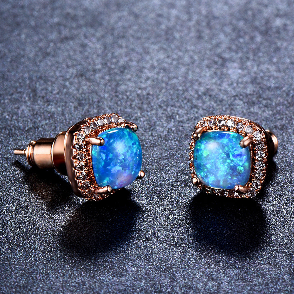 Diamond Zircon Ear Studs