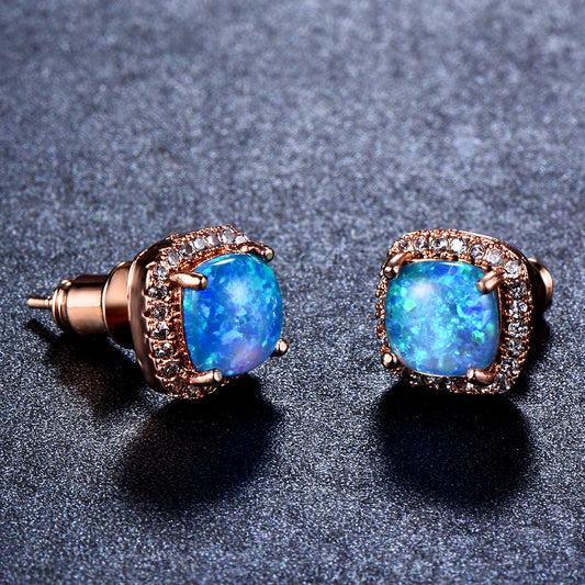Diamond Zircon Ear Studs