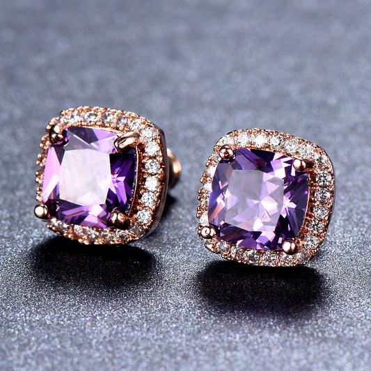 Diamond Zircon Ear Studs