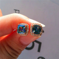 Diamond Zircon Ear Studs