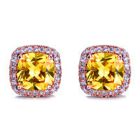 Diamond Zircon Ear Studs