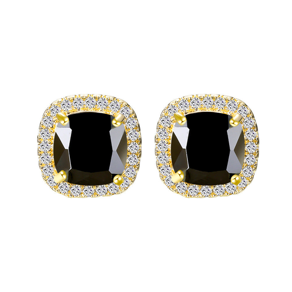 Diamond Zircon Ear Studs