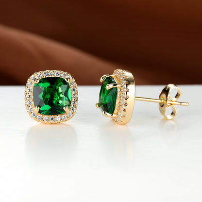 Diamond Zircon Ear Studs
