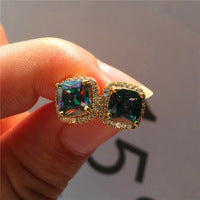 Diamond Zircon Ear Studs