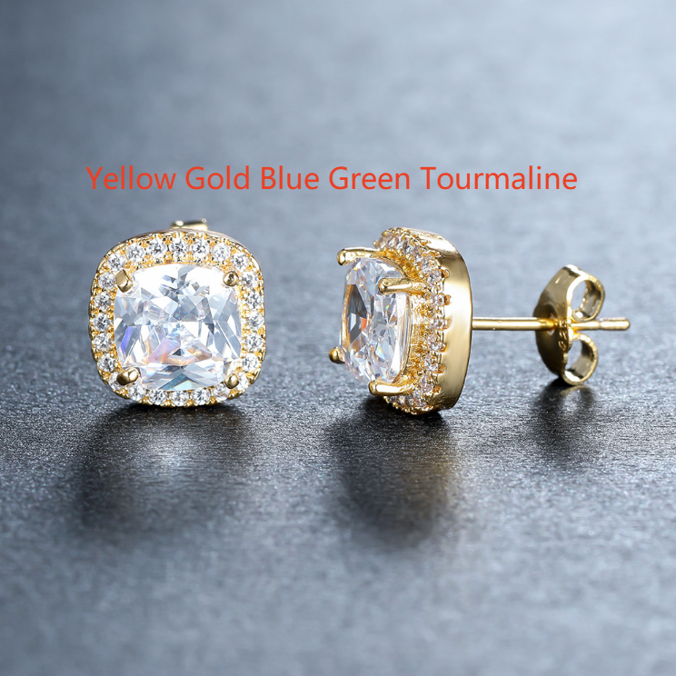 Diamond Zircon Ear Studs