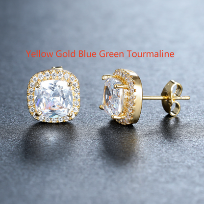 Diamond Zircon Ear Studs