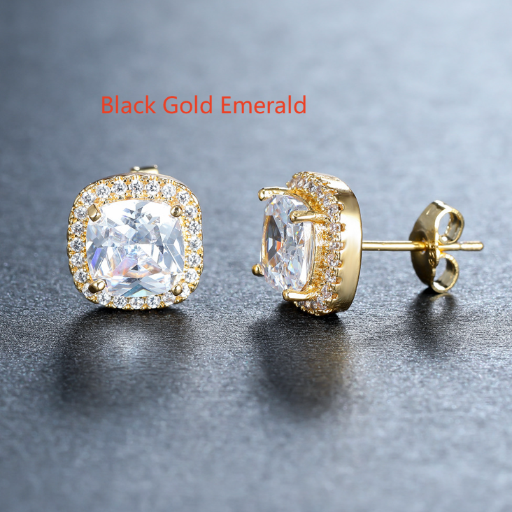 Diamond Zircon Ear Studs