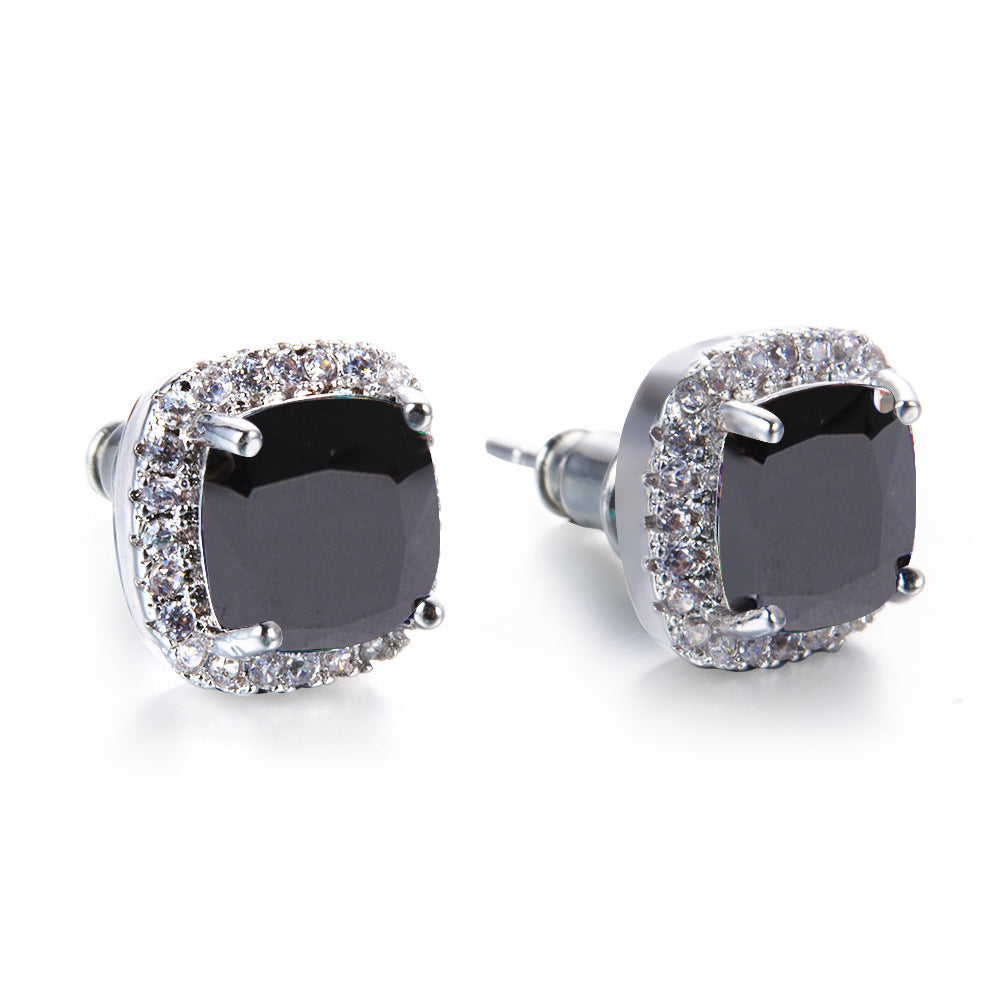 Diamond Zircon Ear Studs
