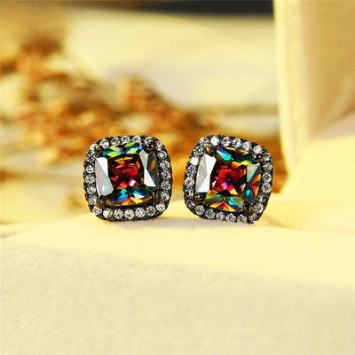 Diamond Zircon Ear Studs