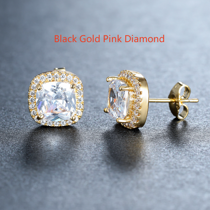 Diamond Zircon Ear Studs