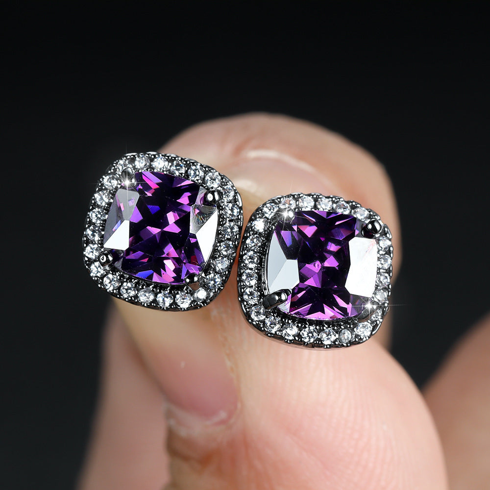 Diamond Zircon Ear Studs