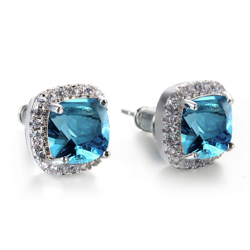 Diamond Zircon Ear Studs